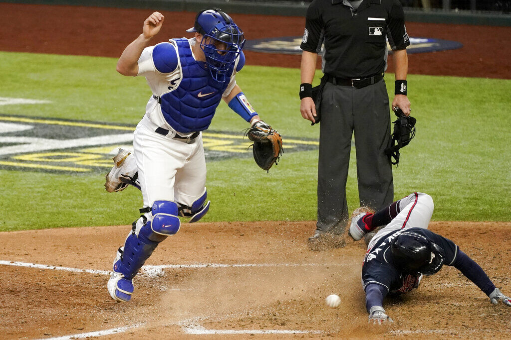 APTOPIX NLCS Braves Dodgers Baseball
